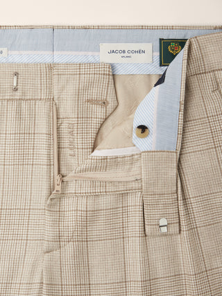 Lucas - Pants in Cashmere and Silk Prince of Wales