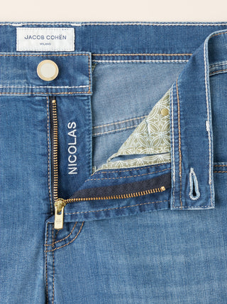 Nicolas - Bermuda en denim power stretch