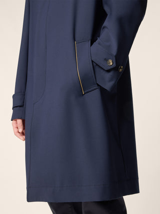 Technical Wool and Silk Coat Loro Piana