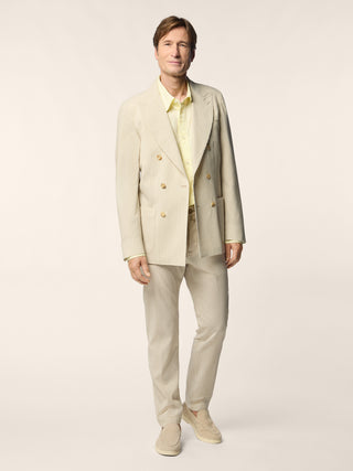 Gray – Pants in Wool Seersucker