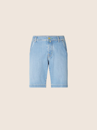 Lou Bermuda Jeans in Light Blue Comfort Denim
