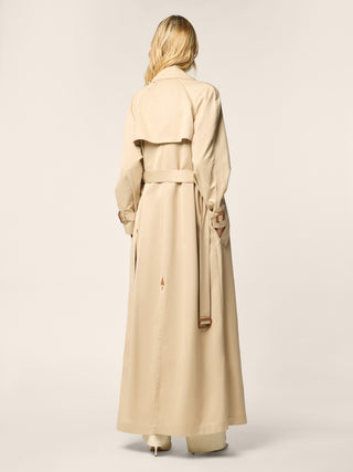 Technical Wool Gabardine Trench Coat