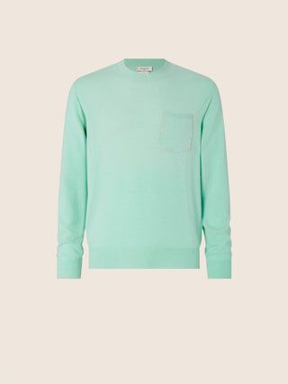 Pullover in Acquamarine Cashmere