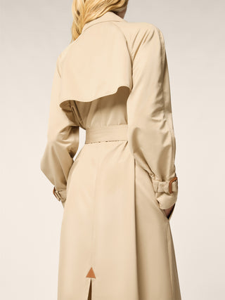 Technical Wool Gabardine Trench Coat
