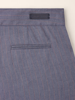 Daisy – Pants in Pinstripe Stretch Canvas
