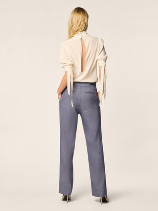 Daisy – Pants in Pinstripe Stretch Canvas