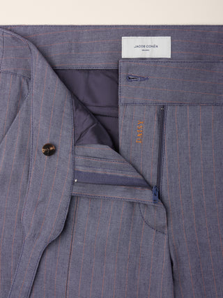 Daisy – Pants in Pinstripe Stretch Canvas
