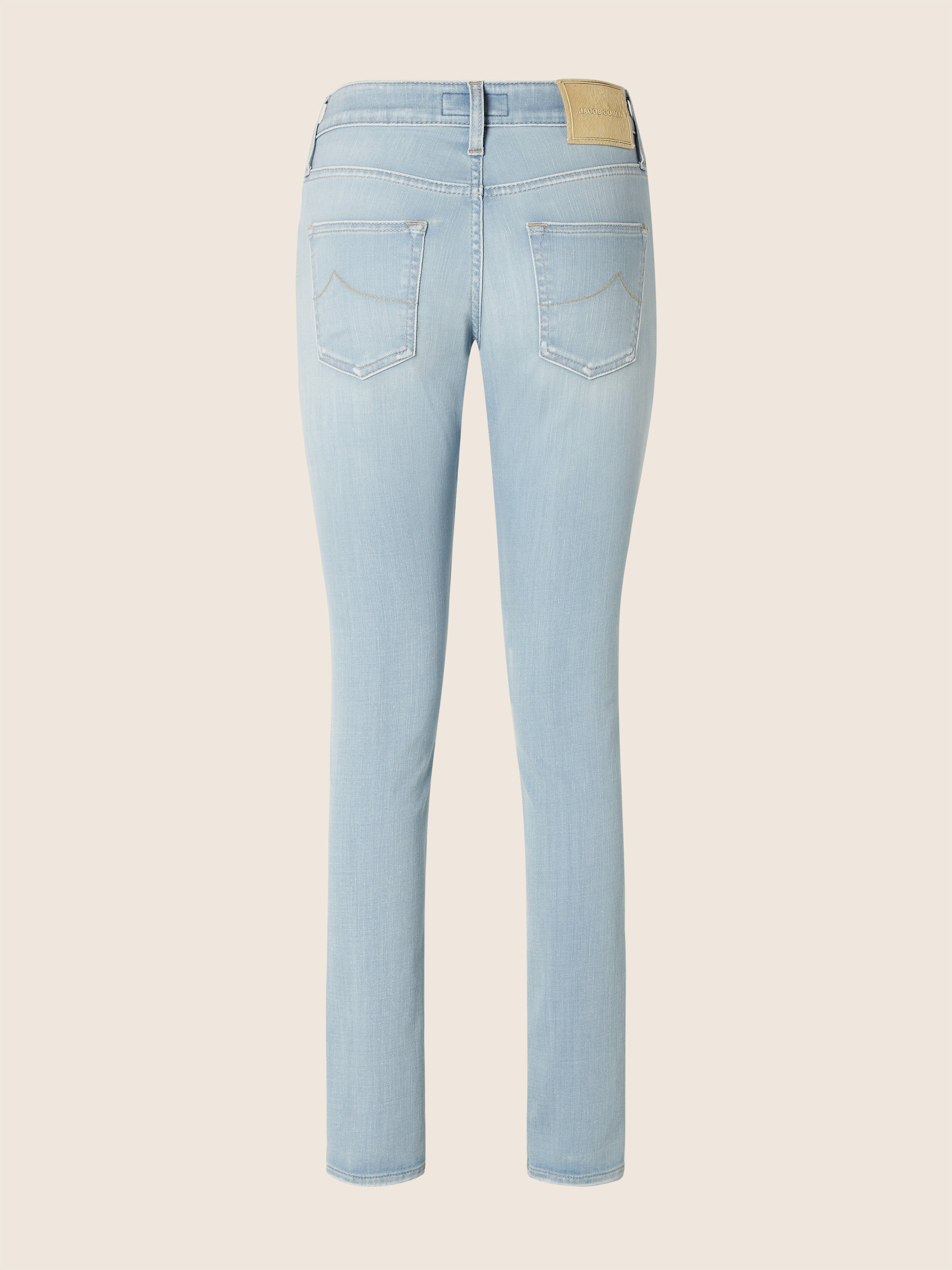 Kimberly Skinny 5 Pocket Jeans in Light Blue Cotton and Lyocell