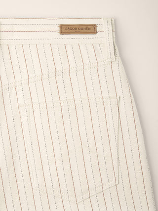 Amber – Cotton-Hemp Herringbone Canvas Bermudas