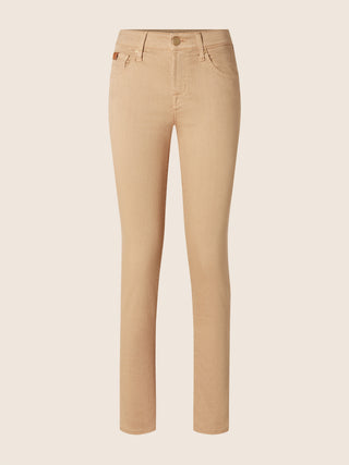 Kimberly Skinny 5 Pocket Trousers in Sugar Brown Power Stretch Bull