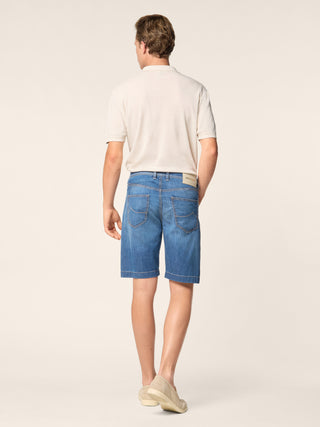Nicolas - Bermuda en denim power stretch