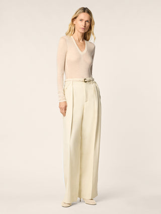 Vicky – Pants in Viscose-Silk Canvas