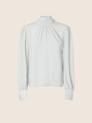 Blouse in Opaline Silk-Blend Chiffon