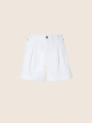 Short Jenny in bull di cotone bianco