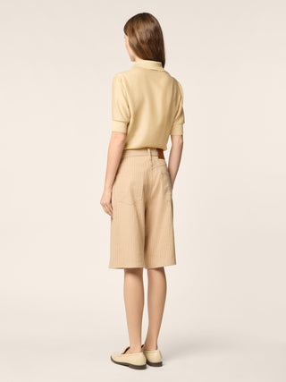 PANT BERMUDA WIDE LEG LOOSE WAIST AMBER