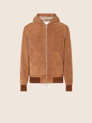 Jacket in Light Terracotta Brown Suede 1