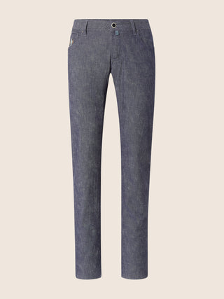 Nick Slim 5 Pocket Pants in Denim Blue Stretch Drill