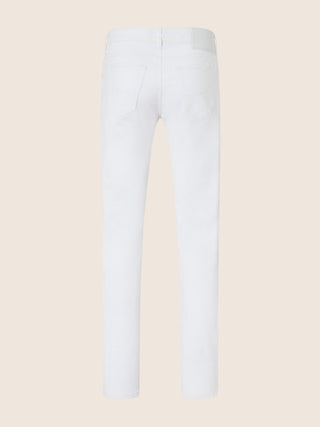 Bard Regular-Slim 5 Pocket Jeans in White Stretch Bull 3
