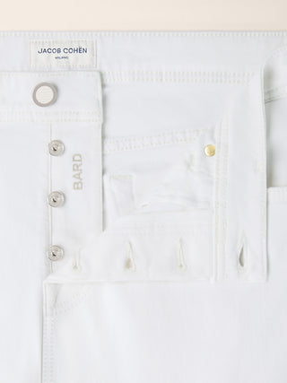 Bard Regular-Slim 5 Pocket Jeans in White Stretch Bull 4