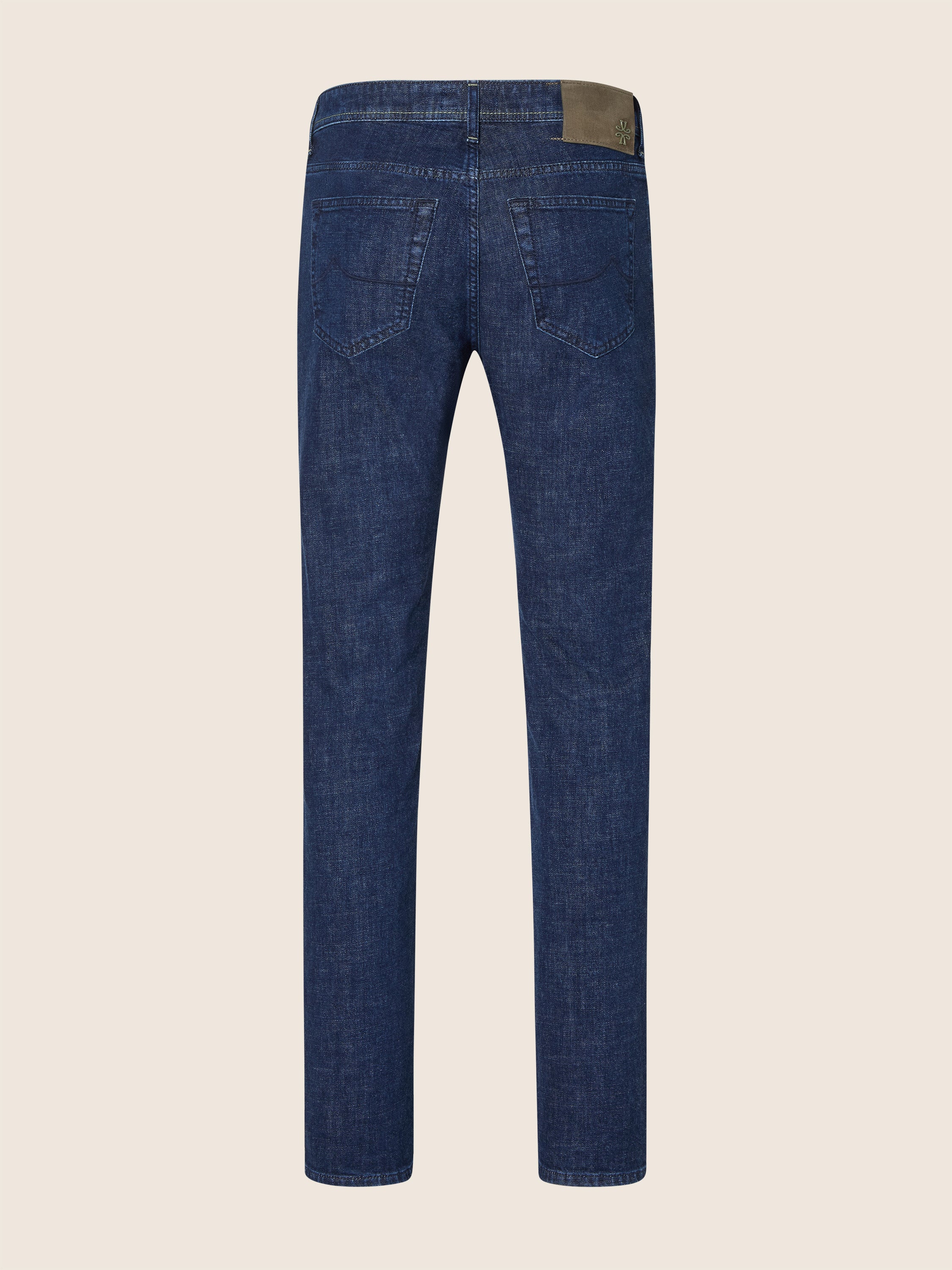 Bard Regular-Slim 5 Pocket Jeans in Dark Blue Comfort Denim