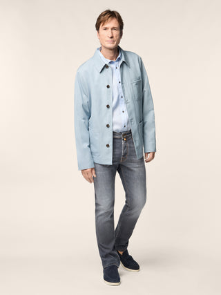 Jean Bard en denim super stretch noir, délavé vintage, coupe regular-slim, 5 poches 3