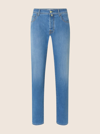 Bard Regular-Slim 5 Pocket Jeans in Light Blue Comfort Denim