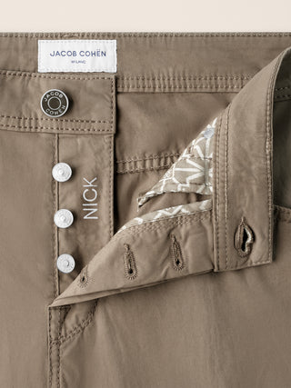 Nick Slim 5 Pocket Pants in Dove Grey Stretch Gabardine 4