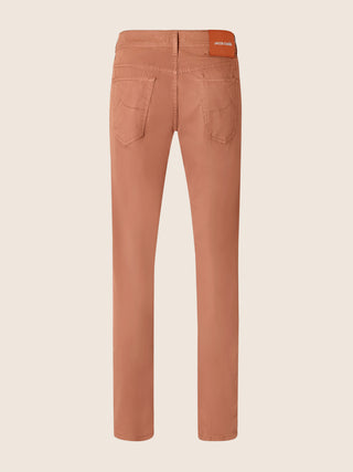 Nick Slim 5 Pocket Pants in Argan Oil Brown Stretch Gabardine 3