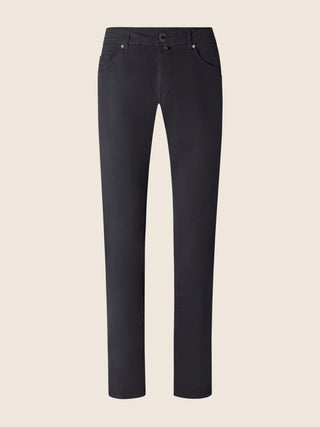 Nick Slim 5 Pocket Pants in Navy Blue Stretch Gabardine