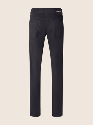 Nick Slim 5 Pocket Pants in Navy Blue Stretch Gabardine 3