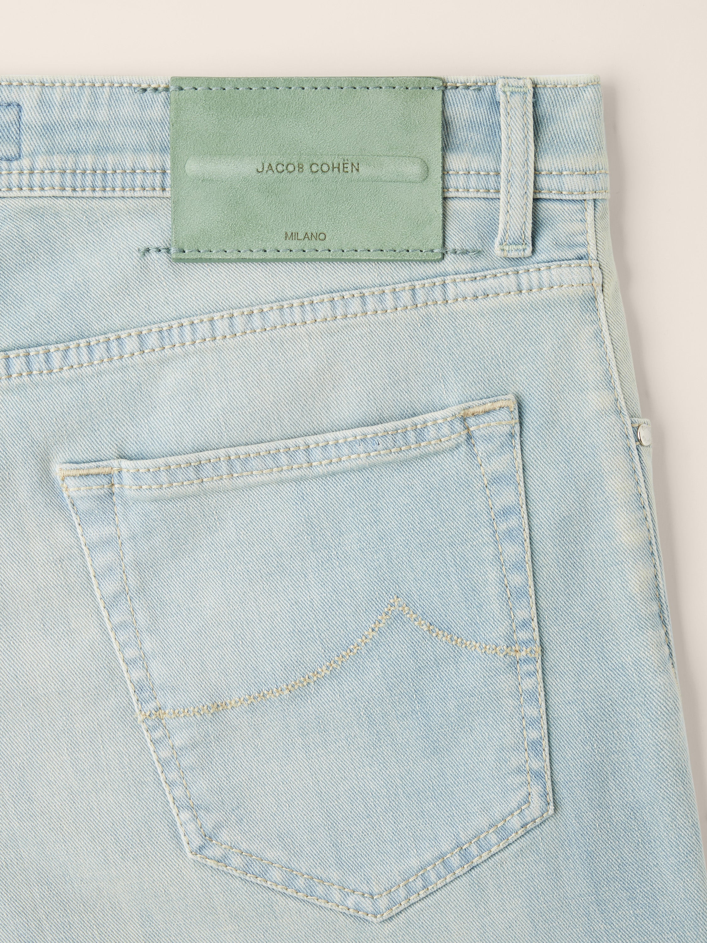 Nick Slim Super-Slim 5 Pocket Jeans in Light Blue Power Stretch