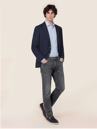 PANT 5 PKT  SLIM FIT WITH ZIPPER BARD FAST