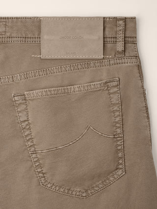 Bard Fast Regular-Slim 5 Pocket Pants in Dove Grey Honeycomb Stretch Cotton 2