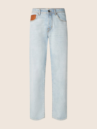 Chris Jeans in Light Blue Comfort Denim with Vintage Wash