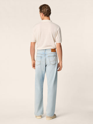 Chris Jeans in Light Blue Comfort Denim with Vintage Wash 4