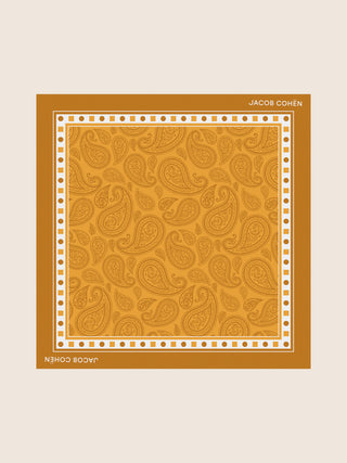Bard Regular-Slim 5 Pocket Jeans in Dark Blue Stretch Denim with Internal Print and Rinse Wash 6