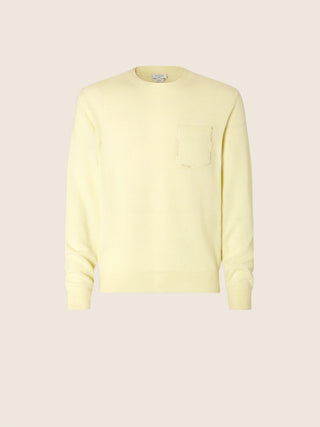 Pullover aus hellgelbem Kaschmir