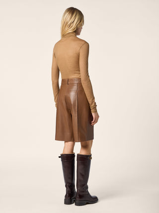 Turtleneck in Camel-Tone Lightweight Cashmere Jersey 3