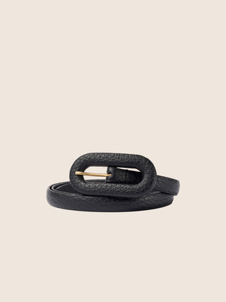 Belt in Black Full-Grain Leather 1