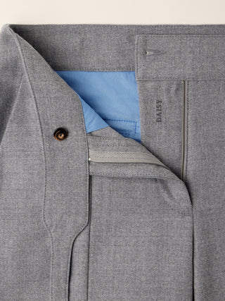 Daisy Regular Trousers in Grey Melange Bistretch Wool Flannel 5