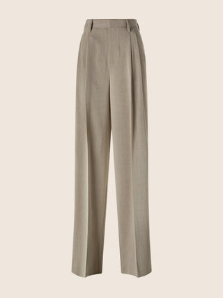 Robin Tailored 5 Pocket Pants in Sand Beige Loro Piana Wool Cloth 1