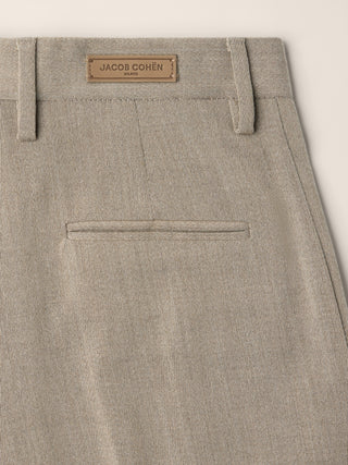 Robin Tailored 5 Pocket Pants in Sand Beige Loro Piana Wool Cloth 3