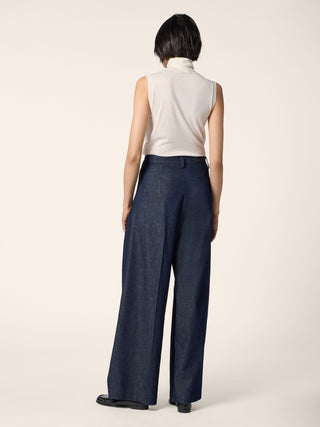 PANT WIDE LEG DOUBLE PLEAT REGULAR WAIST SHERYL