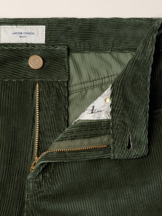 Vivian Bootcut 5 Pocket Pants in Sage Green Wide-Rib Cotton Corduroy 4