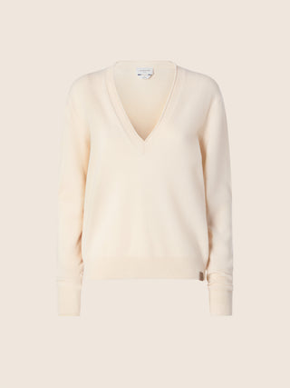 SCOLLO V CASHMERE RASATO 1
