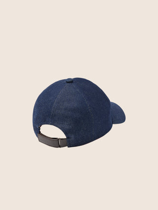 Baseball Hat in Blue Denim with Rinse Wash 3