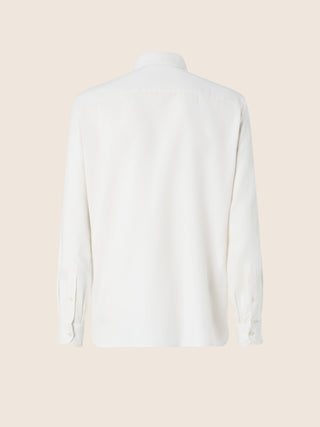 Shirt in Off-White Cotton and Cashmere Batavia 2