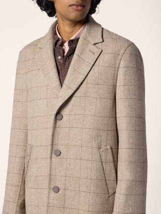 Coat in Hazelnut Double Wool and Cashmere 4