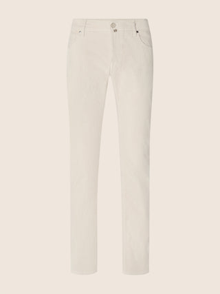 Nick Slim 5 Pocket Pants in Dark Beige Fine-Ribbed Corduroy