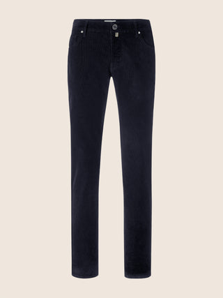 Nick Slim 5 Pocket Pants in Midnight Blue Fine-Ribbed Corduroy